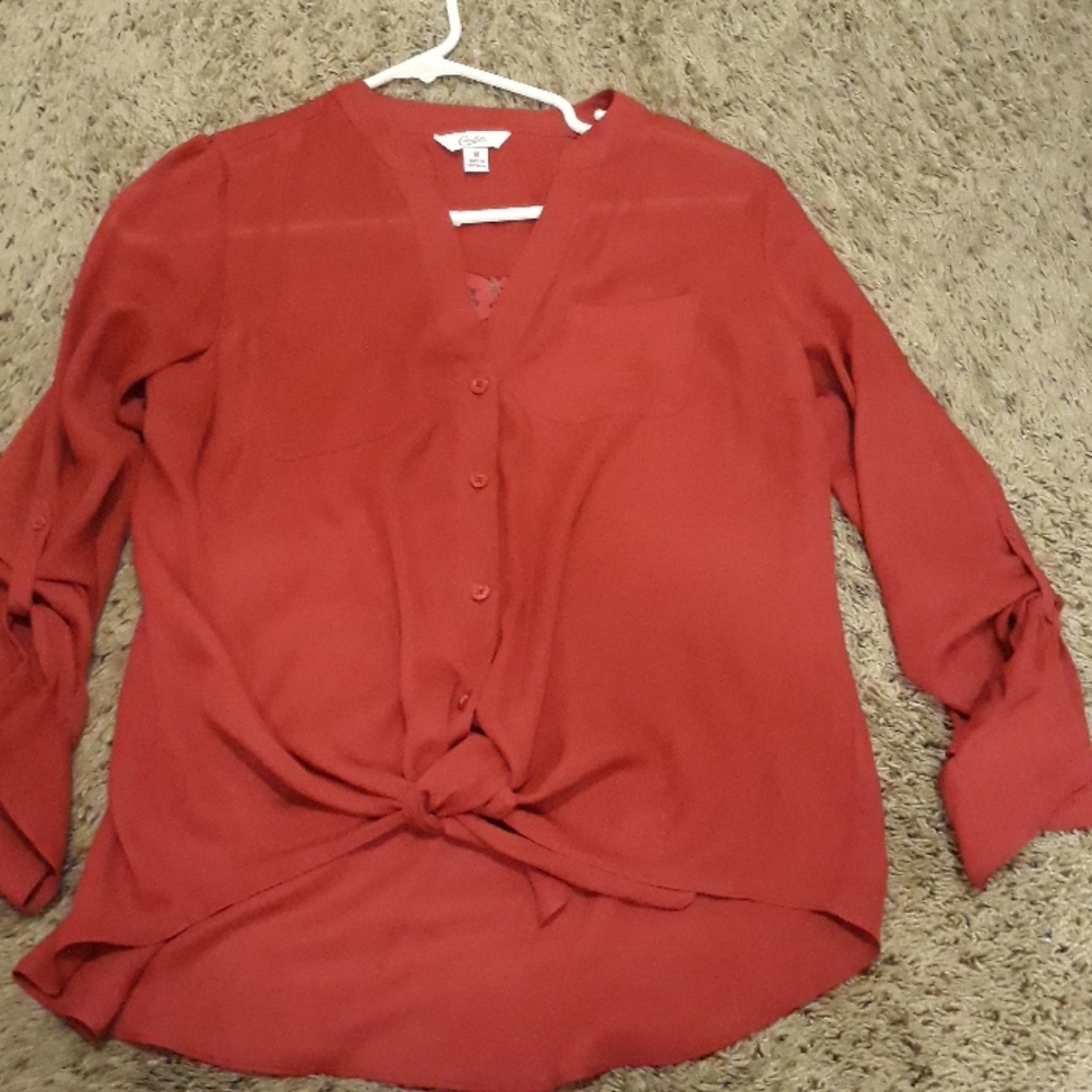 Blouse laced on back